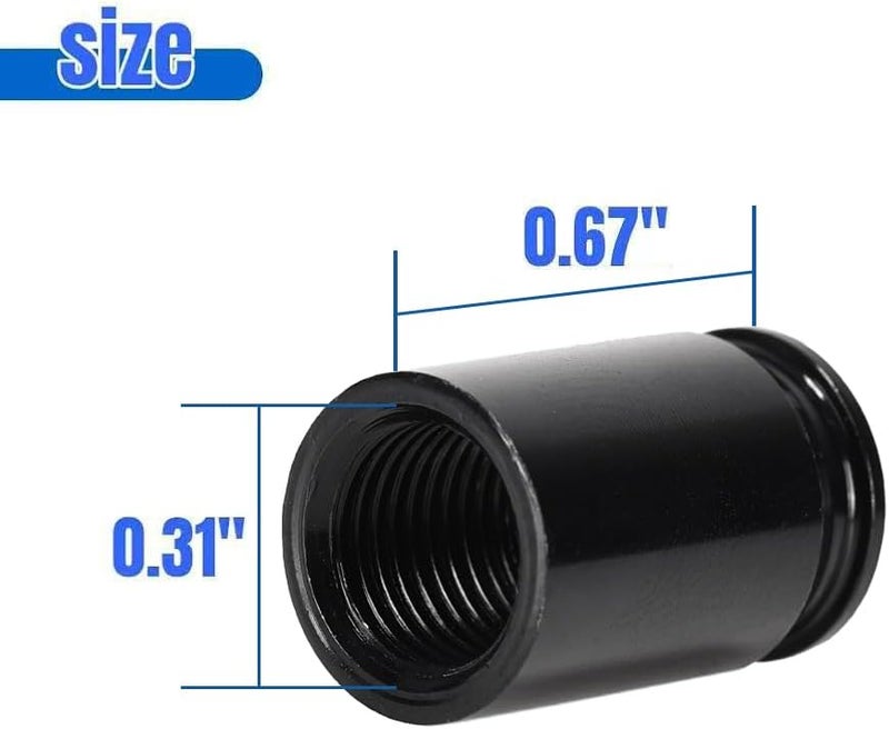 DENEST Tire Valve Stem Caps for Car, Motorbike, Trucks, Bike, Bicycle, Black (Bullet Shell) - Image 2